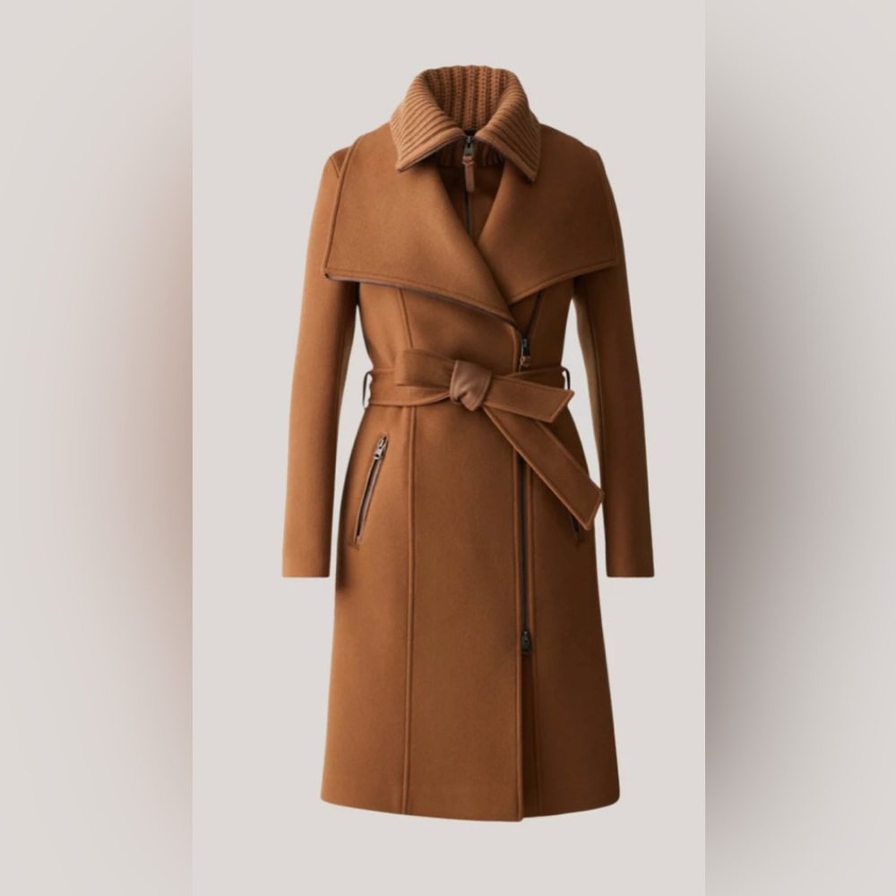 Never worn. Mackage Nori 2-in-1 brown coat.